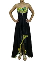 Strapless Asymmetric General Print Natural   Waistline Chiffon Evening Dress/Prom Dress 