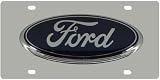 Ford Emblem Stainless Steel License Plate Tag from Redeye Laserworks