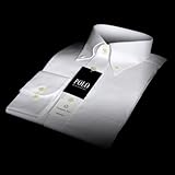 【POLO】 形態安定・ピンオックスフォード・ボタンダウン・Yシャツ・白　（長袖ワイシャツ）