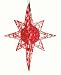 Bethlehem Lighting Indoor/Outdoor 18-Inch Star of Bethlehem with Sphere and 120  , Red