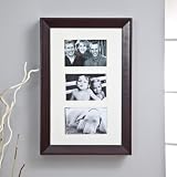 Triple Photo Frame Wooden Wall Jewelry Armoire