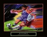 Effort Girls Soccer Motivational Poster Inspirational Art Poster Print by Bill Hall, 28x22 Art Poster Print by Bill Hall, 28x22 Art Poster Print by Bill Hall, 28x22