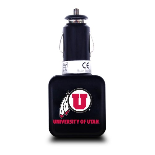 NCAA Utah Runnin Utes Dual USB Car Charger  USB 