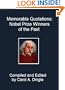 Memorable Quotations: Nobel Prize Winners of the Past