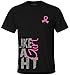 Fight Like a Girl Side Wrap Breast Cancer T-Shirt Unisex Black w/ Pink