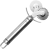 Pastry Wheel, X-Chef Stainless Steel Ravioli Cutter Double Pastry Wheel for Kitchen Restaurant