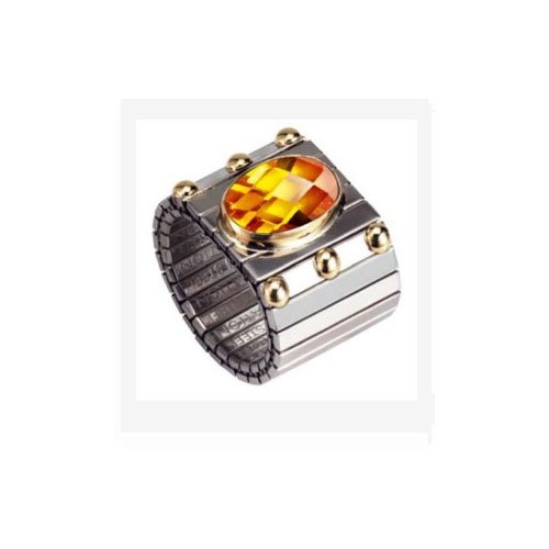 Nomination Damen-Ring Extra Gro&szlig; Facettiert Zirkon Orange Ring gr&ouml;&szlig;e variabel 041541/008 Preisvergleich