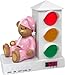 Stoplight Sleep Enhancing Clock, Teddy Bear With Pink Pajamas Image #1 Stoplight Sleep Enhancing Clock, Teddy Bear With Pink Pajamas Image #1