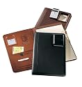 Bonded Leather Legal Size Pad Holder with Pneumatic Calculator