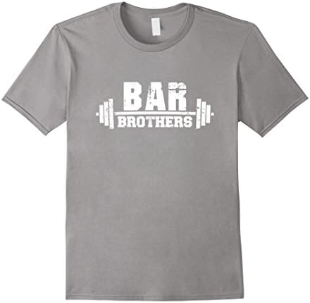 Men's Bar brothers gym workout shirt Medium Slate