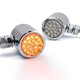 Chrome Plated Billet LED Turn Signal Light For Yamaha FZ1 FZ6 YZF-R1 YZF-R6 YZF600 YZF600R FZR750 FZR250 FZR400 TZR250 FJR1300 JR1200 GTS1000 BT1100 Bulldog