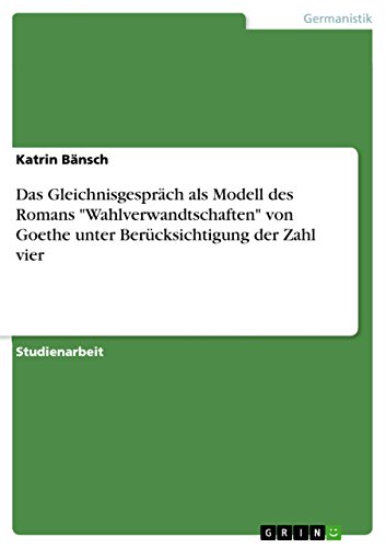 Das Gleichnisgespräch als Modell des Romans 