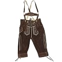 Kinder Lederhose Kniebundhose braun