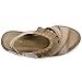Ollio Womens Shoe Burnish Vintage Faded Fringe Wedge Heel Sandal