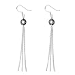 FOJO's Marcasite Chain Drop Earrings