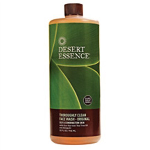 Desert Essence Thoroughly Clean Face Wash Refill, 32-Ounce, 2.5 Bottle onSale
