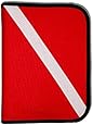 Scuba Diving Log Book - Red Cordura Diver Down Flag Three-Ring Binder