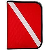 Scuba Diving Log Book - Red Cordura Diver Down Flag Three-Ring Binder