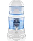 LeDoux Water Filter Pitcher -64 Cup Large 4 Gallon Dispenser Countertop Filter System -Transform Tap Water to Premium Crystal Clear Alkaline Mineral Drinking Water -Exclusive 7Step Purification System