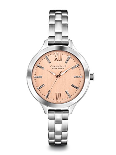 Caravelle New York by Bulova Women's 45L141 Analog Display Japanese Quartz White Watch