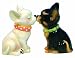 Westland Giftware Mwah Magnetic Chihuahuas Salt and Pepper Shaker Set, 3-1/2-Inch