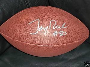 JERRY RICE SIGNED AUTOGRAPHED FOOTBALL SAN FRANCISCO 49ERS W/ HOLOGRAM + COA