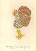 Meri Meri Stringy Legged Turkey Thanksgiving Card
