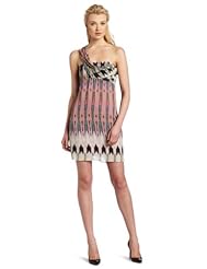 Silk One Shoulder Crinkled General Print Wedding Dress 