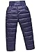 Little Boys Girls Winter Warm Puffer Down Windproof High Waist Elastic Snow Pants Ski Bib Pants 2-3 Years Navy