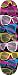 Speed Demons Bitchin' Shades Skateboard (7.4-Inch)