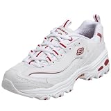 SkechersWomen'sD'Lites-NirvanasSneaker,White/Red,8MUS