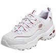 Skechers Women's D'Lites-Nirvanas Sneaker,White/Red,8 M US ~ Skechers
