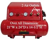 6 Gallon Air Compressor Tank 2.5 HP 115PSI 7.3CFM 4 5
