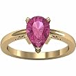 14K Yellow Gold Pink Tourmaline Ring