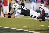 New York Jets and Miami Dolphin: Mark Sanchez and Reshad Jones Photographic Poster Print by Bill Kostroun, 18x12