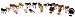 Sunshine 12 Pcs Farm Animals Set (Small Size) RS.249.00