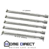 MCM # 10361 (5-pack) Universal Straight Stainless Steel Pipe Burner for Charmglow, Nexgrill, Costco Kirkland, Perfect Glo, Permasteel, Sterling Forge, and Other Grills