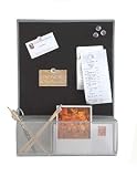 Kitchen & Housewares : Mesh MemoStation with Cork-Small-Silver