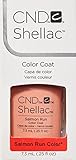 CND Shellac Nail Polish, Salmon Run, 0.11 lb.