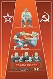 1 Russian (Drunk) 2 (Fight) 3 (Revolution) By Dimitri Deeva. ART PRINT ON CANVAS with 3/4 inch deep bars. Size: 12 x 18 Inches