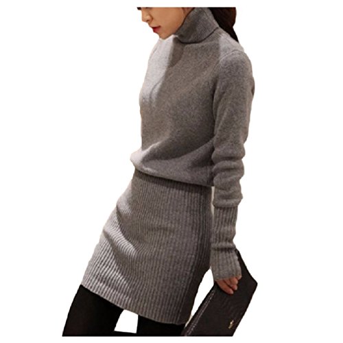 ナナコレクション Nana_Collection 春 秋 ロング丈セーター ヒップニット ニットワンピ フィット タイト ボディーライン 防寒 あったか スリム シンプル 無地 OL 通勤 女性 ニット セーター