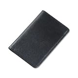 Samsill Regal Leather Business Card Wallet, Holds 25 Cards of 2 x 3.5 Inches, Black (81220)