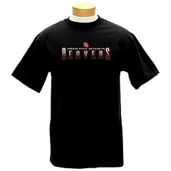 Oregon State Beavers Short Sleeve Tee Shirt, Black