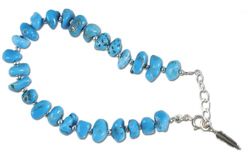 Solid Sterling Silver Turquoise Bracelet