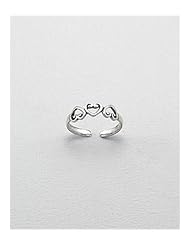 Heart Toe Ring In Sterling Silver