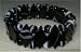Black Sardonyx Bracelet; 6mm Rounds and Rhombus Shaped Beads