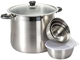Review Concord SAS8000-32 / HH131 / Concord Heavy Duty Stock Pot with Glass Lid and Bonus 10 piece Mixing Bowl Set