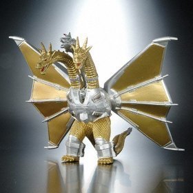 Godzilla Japanese 9 Inch Vinyl Figure Final Wars Mecha King Ghidorah Re-Paint by Monster Island