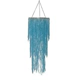 Hngelampe Shine  blau, Strasteine