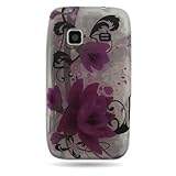 Flexi Gel SKin TPU Glove with ROSE PINK FLOWERS Design Soft Cover Case for  ....
